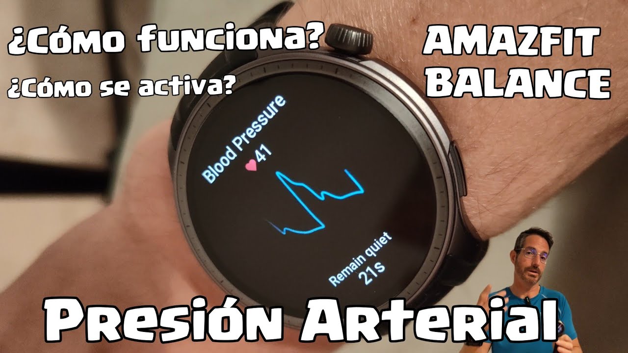 Medición de presión arterial en el Amazfit Balance. ¿Cómo funciona? ¿Como hago que me aparezca?