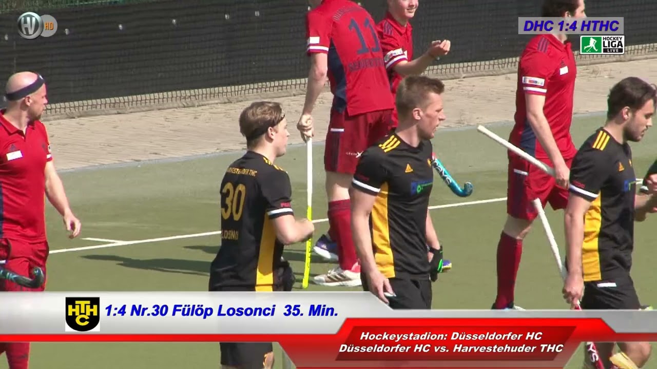 1. Feldhockey Bundesliga Herren D&uuml;sseldorfer HC vs. Harvestehuder THC 24.04.2022 Highlights