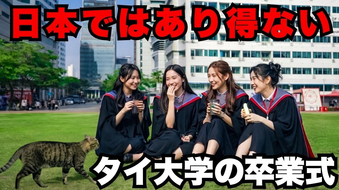 日本じゃ絶対ありえない！バンコクの大学の卒業式に行ってみたら、凄い光景を目撃した。
