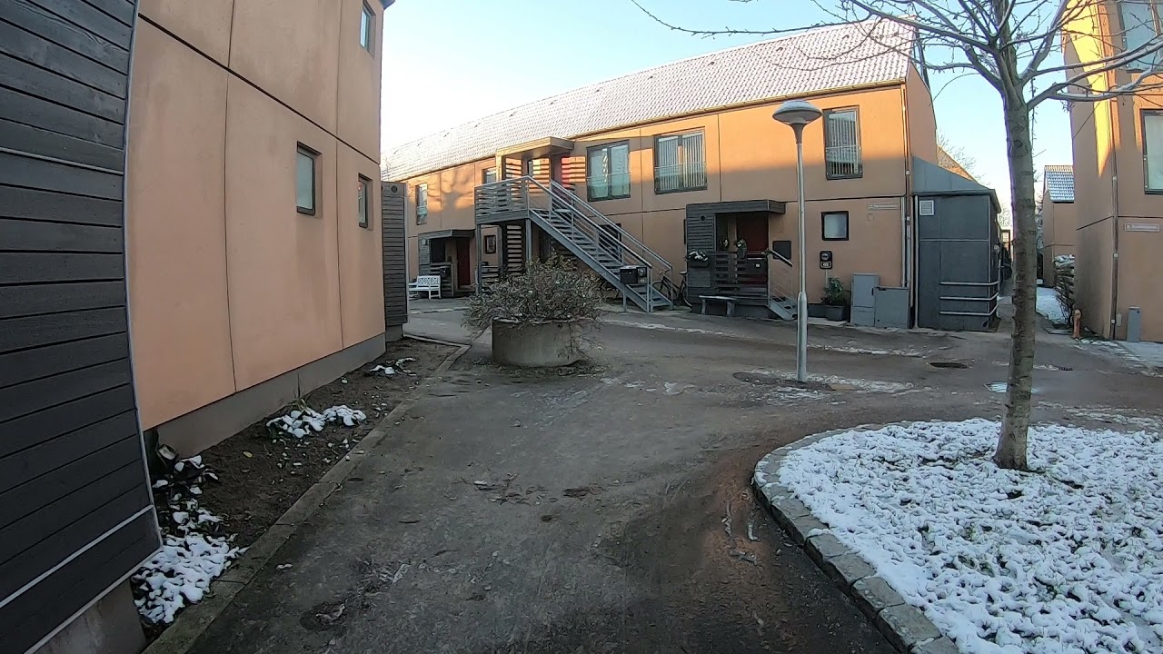 Walk in Ish&oslash;j-Denmark after a snow fall - Part 1