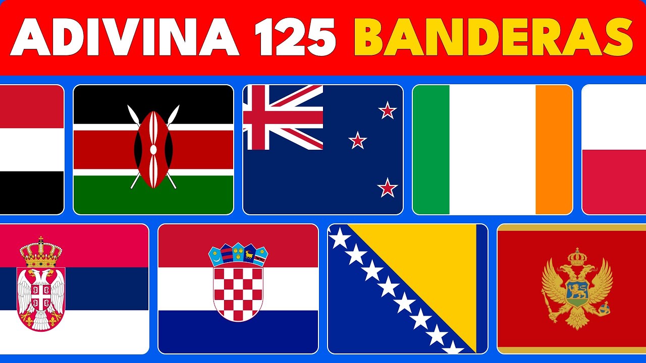 ¡Desafío de Bandera! ¿Puedes Adivinar 125 Banderas del Mundo?