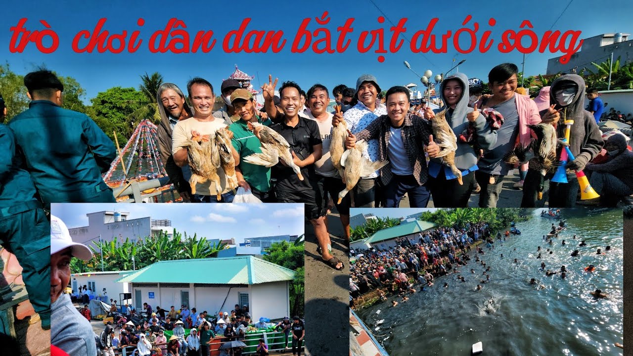 Dạ Quốc Trung xin mời qobcb xem bắt vịt lễ hội mần chay tại Tầm Vu