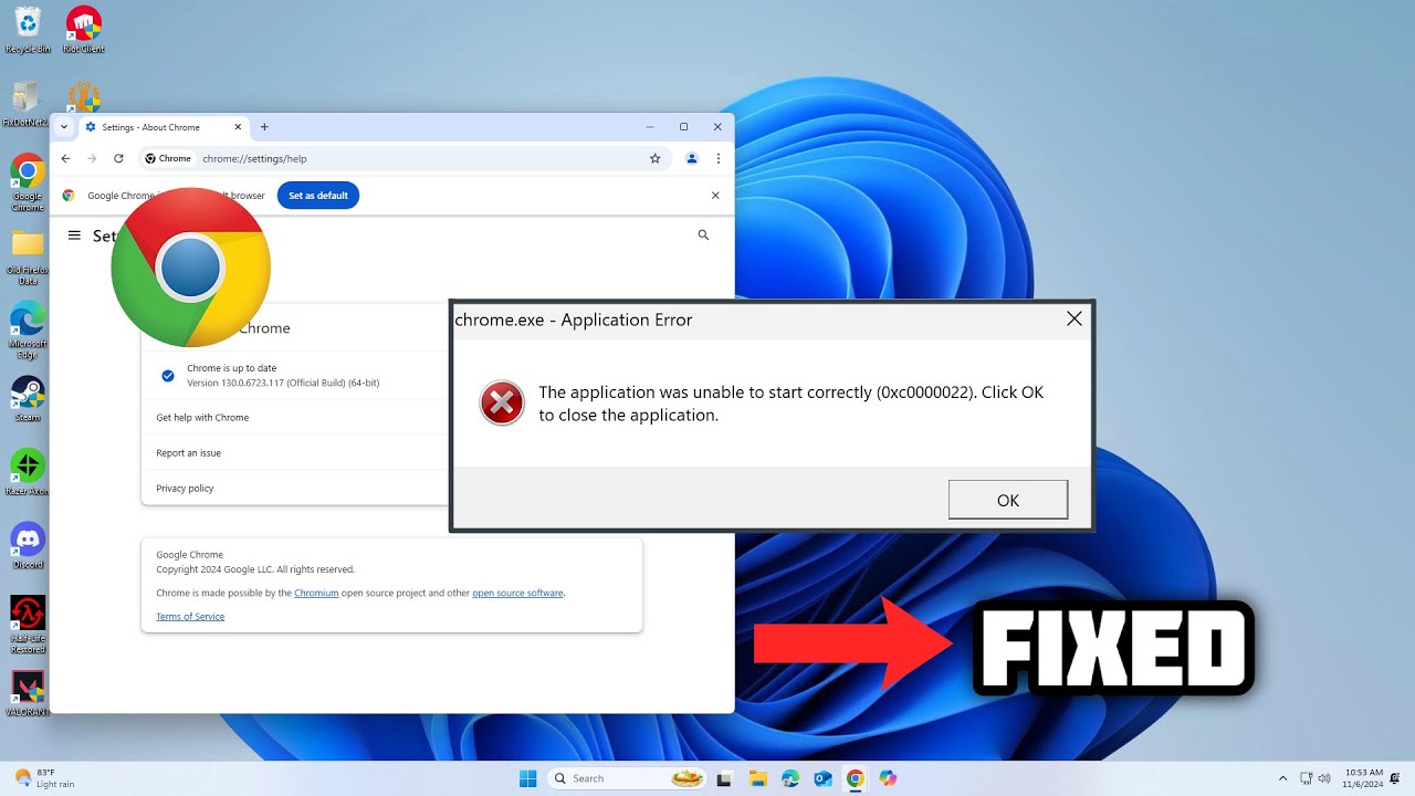 (ИСПРАВЛЕНО) Ошибка приложения Chrome.exe в Windows 10/11