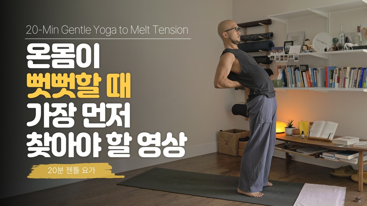 온몸이 뻣뻣할 때, 부드럽게 풀어주는 20분 요가 스트레칭 | 전신 스트레칭, 뭉친 근육 풀기, 유연성 운동 | 요가소년 558