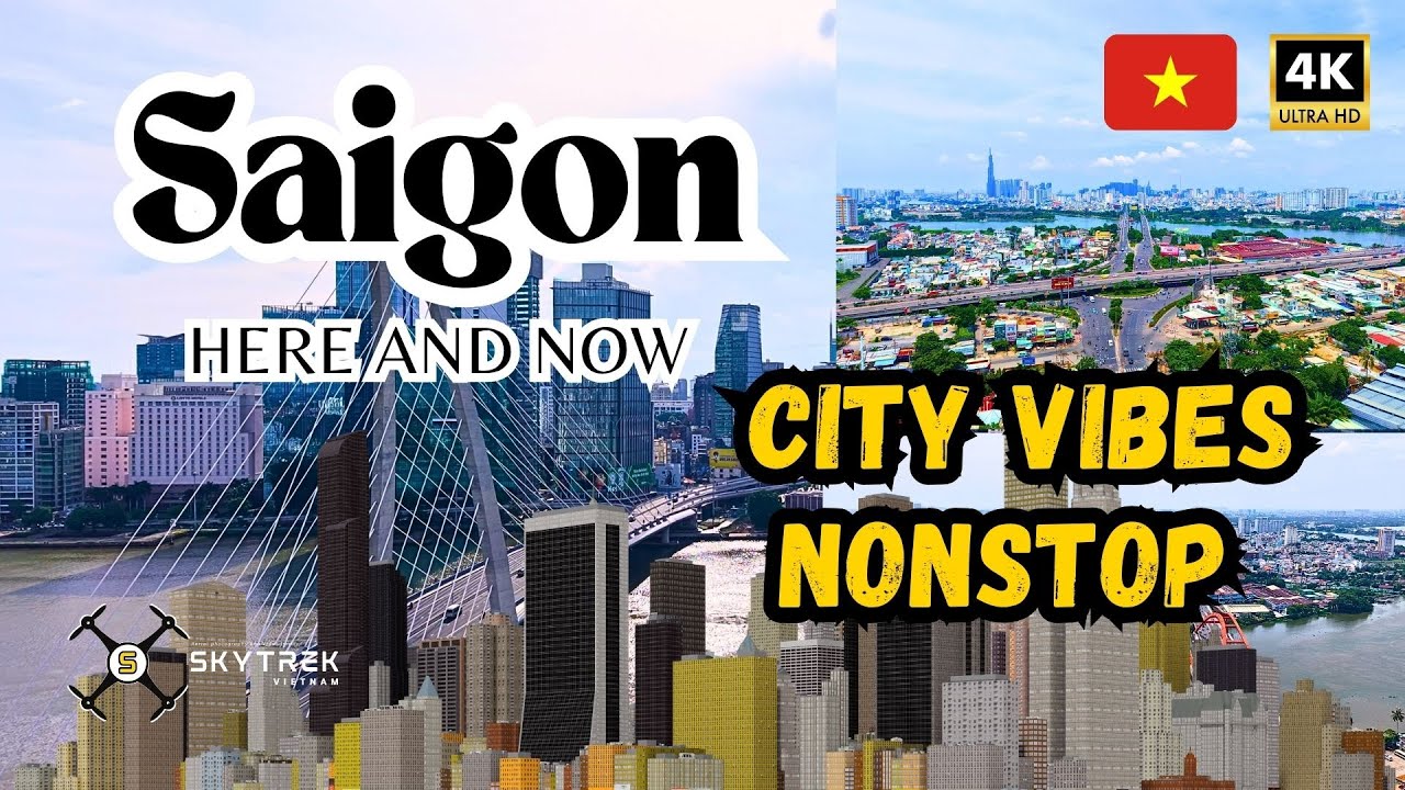 🇻🇳 Every Hour in Saigon | 4K Drone Timelapse from Sunrise to Night in Every Angle