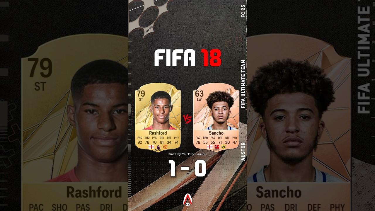 Rashford VS Sancho FIFA EVOLUTION 