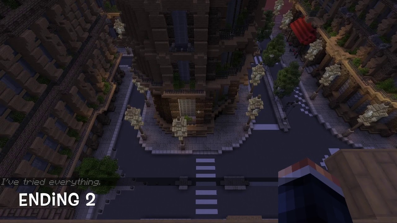 Minecraft Late Horror Map - All 3 Endings