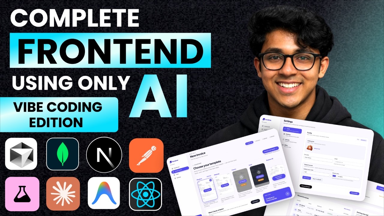 Complete Frontend Course | Beginner to Advanced | Next.js, React, Tailwind + Vibe Coding with AI