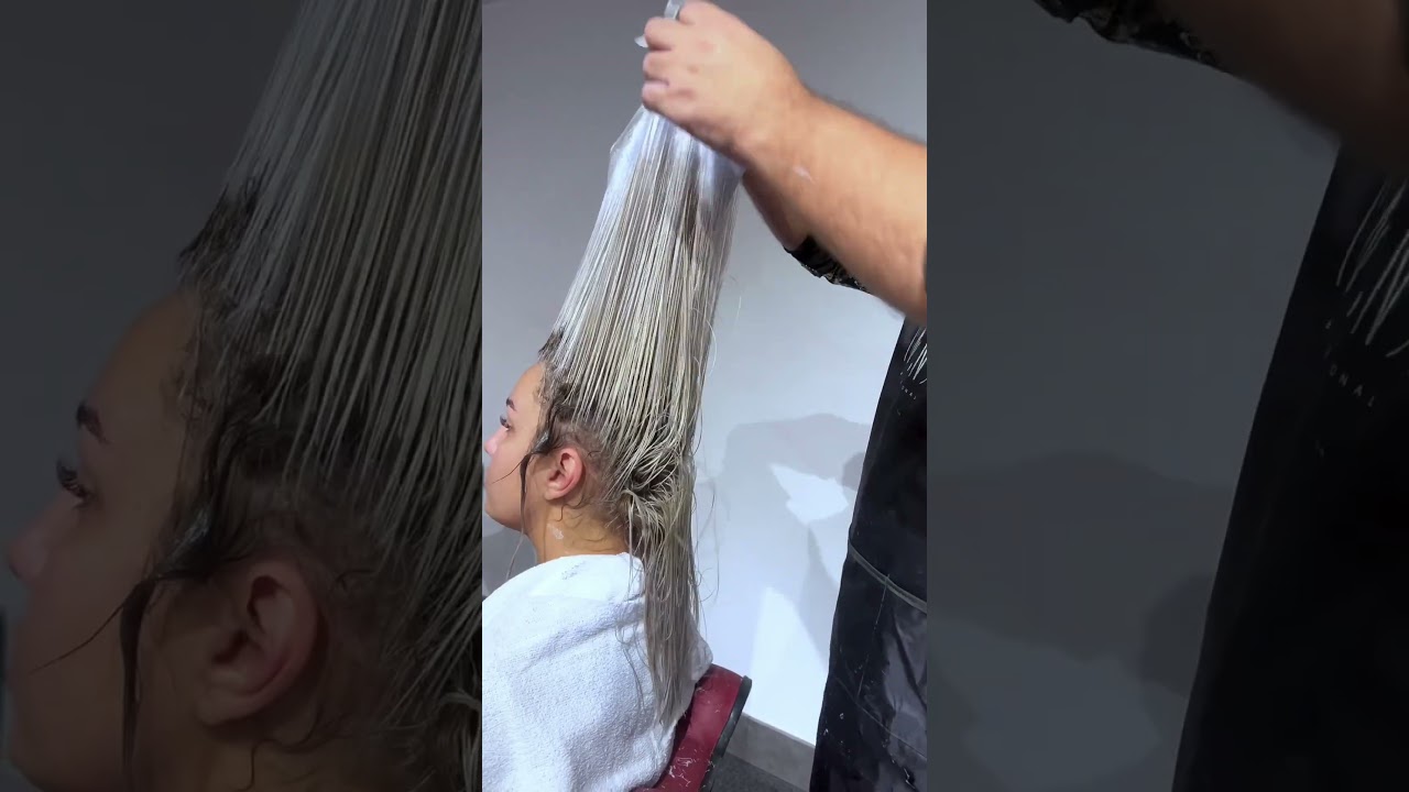 COMO DEIXAR O LOIRO PLATINADO NA TOUCA  #cabelo #cabelos #mechasloiras #hair #loirodivo