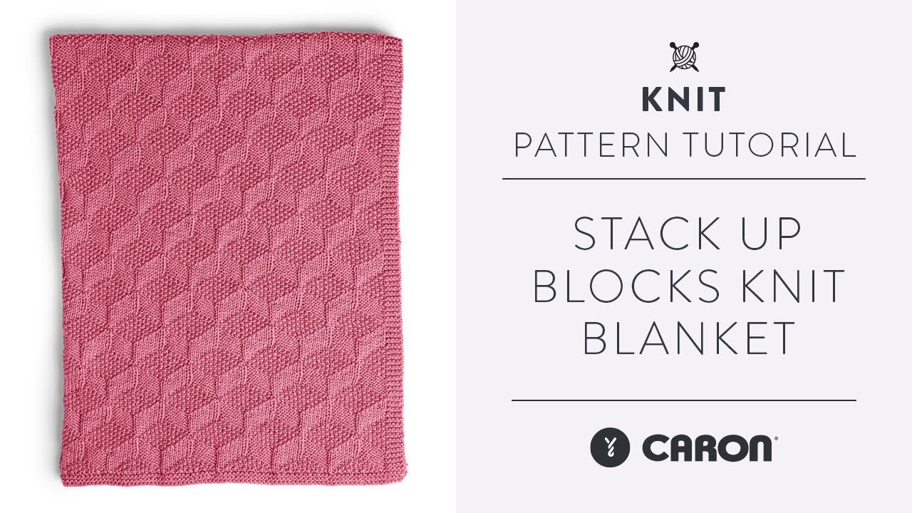 Stack Up Blocks Knit Blanket Tutorial