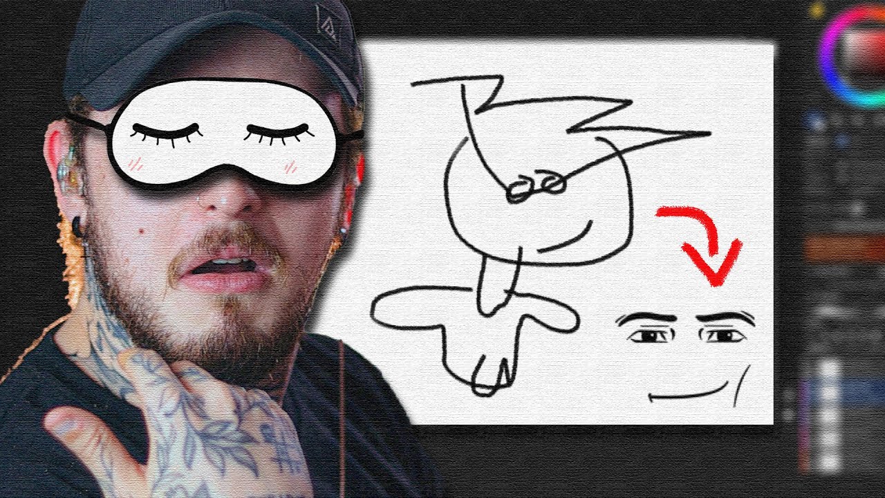 desenhando vendado, amo vcs bom final de ano (ft. @Ykuuro @Scottonauta @Tiba )