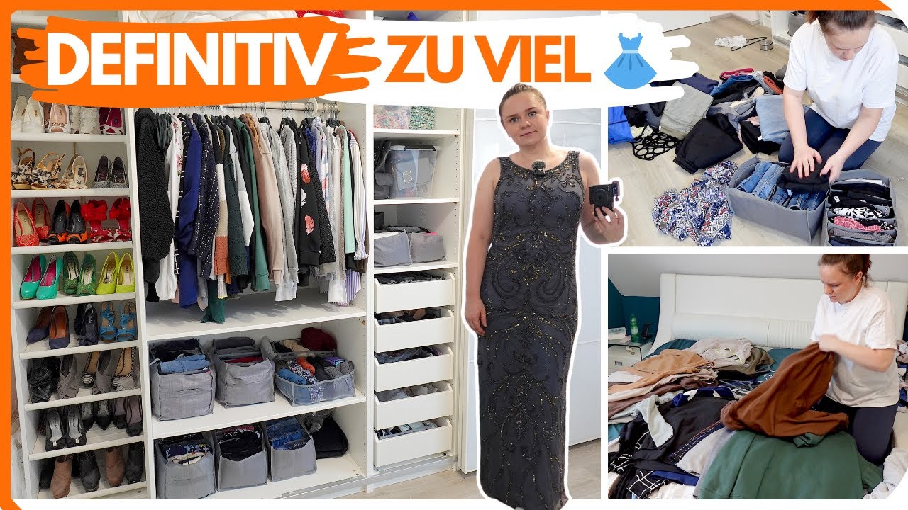 Kleiderschrank AUSMISTEN & ORGANISIEREN - Endlich wieder platz 👗👠