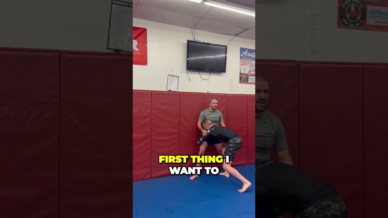 Basics of wall takedown defense #teambambam #mma #wrestling