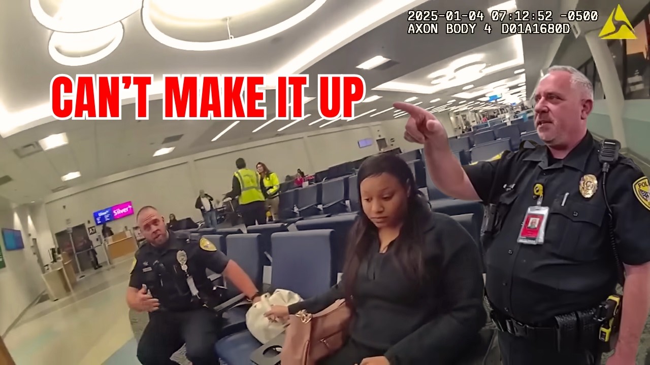 Airport Passenger Arrested After Attempting to Board Flight Without Ticket | Police Bodycam Analysis