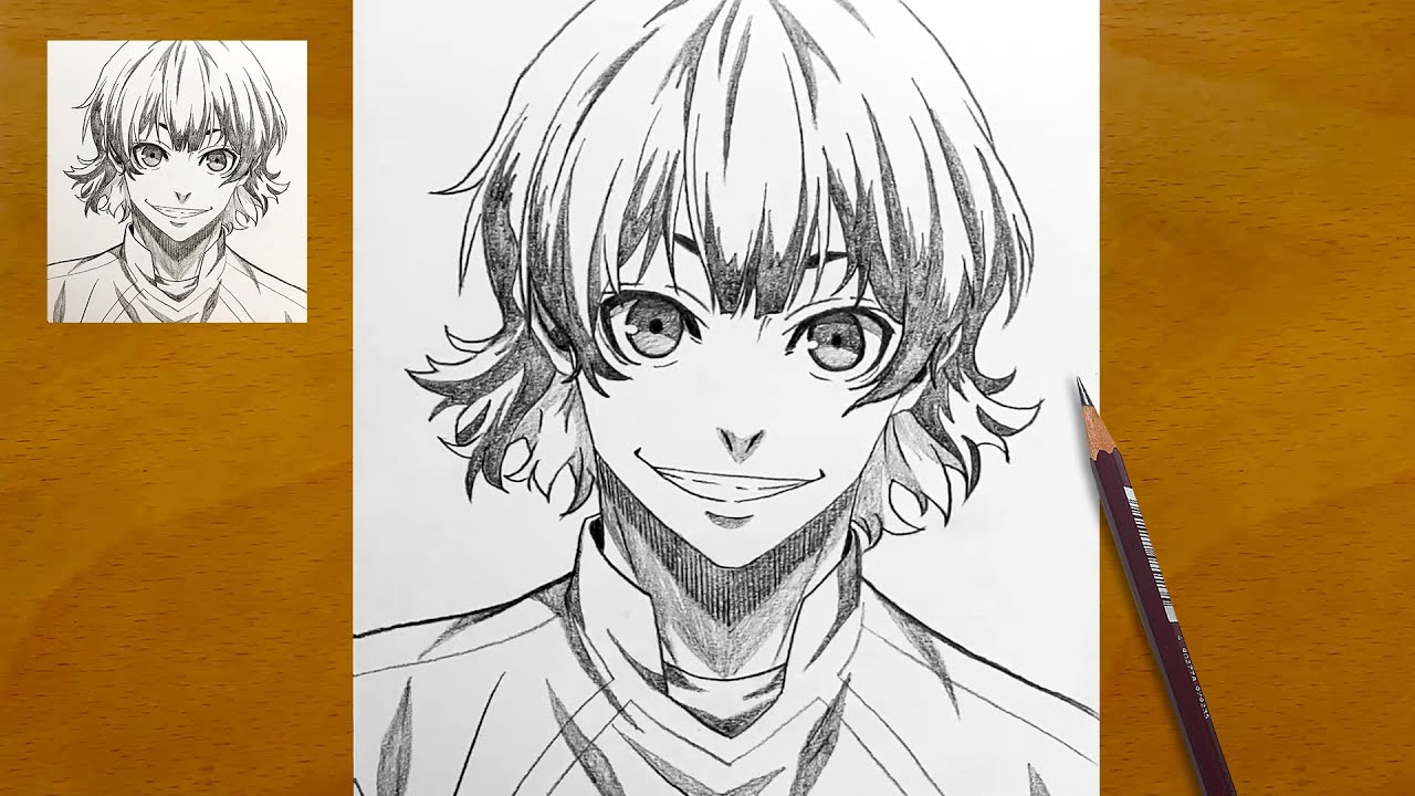 How to Draw Meguru Bachira Step by Step || Blue Lock Anime Drawing || Easy Anime Art