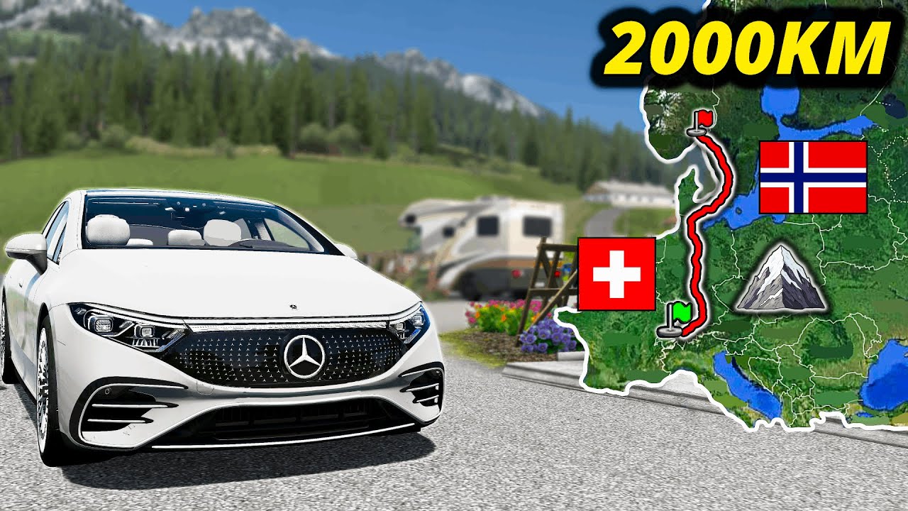 ETS2 Longest Road Trip (Zurich to Oslo) Switzerland to Norway | Euro Truck Simulator 2