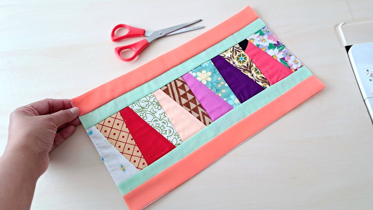 Using leftover fabric to create a very creative item/sewing idea.