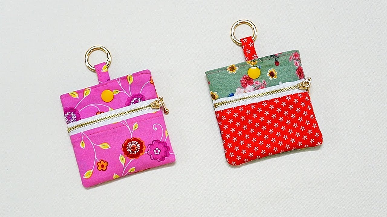 Sewing Wallet Card And Coin Purse So Easy And Fast 💟 Sewing Gift Ideas