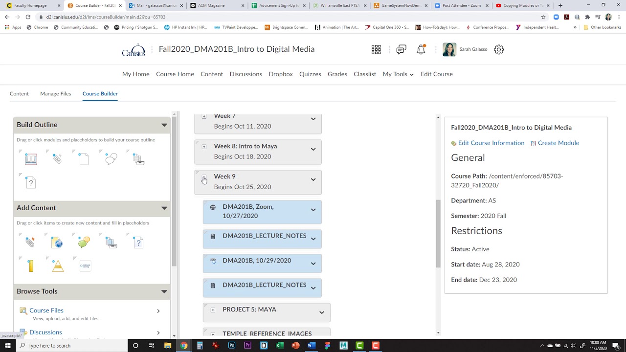 Duplicating a Submodule in D2L