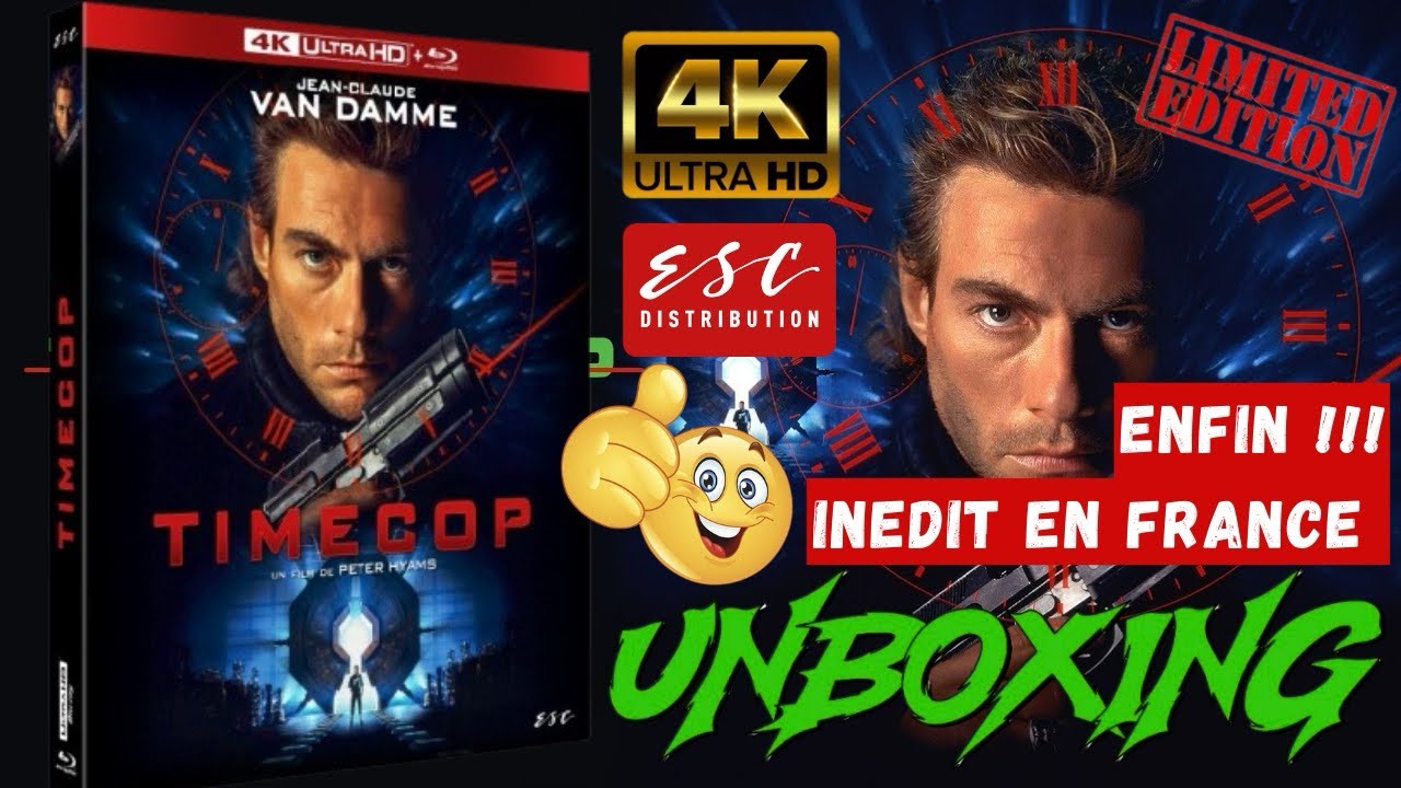 TIMECOP 4K UHD COLLECTOR UNBOXING ESC ÉDITION SPÉCIALE JEAN-CLAUDE VAN DAMME !!!