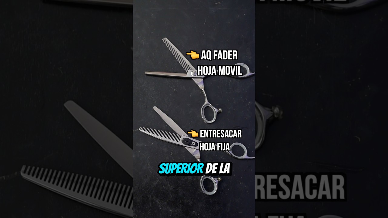 DIFERENCIAS ENTRE UNA TIJERA ENTRESACADORA Y UNA PULIDORA #barberia #deluxeline