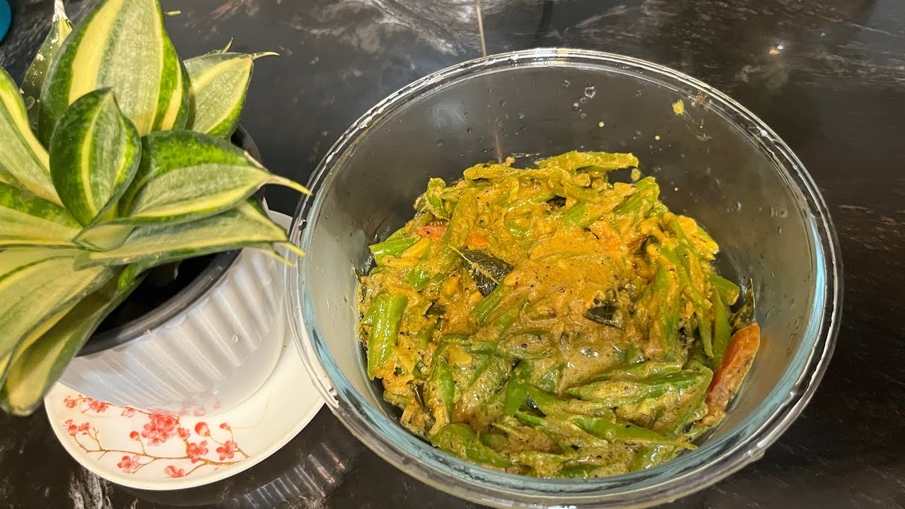  කොළ පාටට බෝංචි හදන විදියක්|V&S Kitchen |bonchi