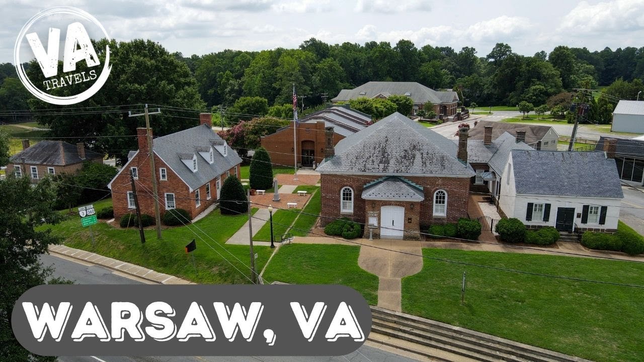 Walk thru historic WARSAW, VIRGINIA