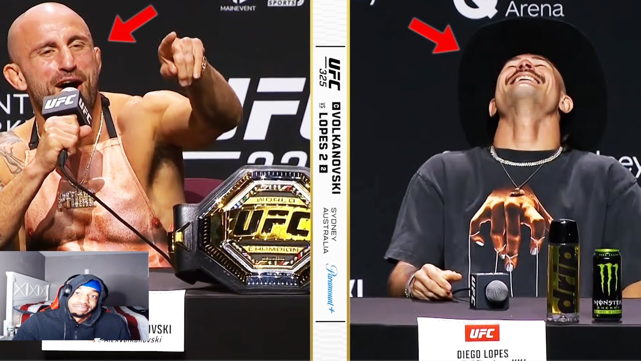 UFC 325 PRE-FIGHT PRESS CONFERENCE GOT CRAZY! ALEXANDER VOLKANOVSKI CAN ACTUALLY SING!