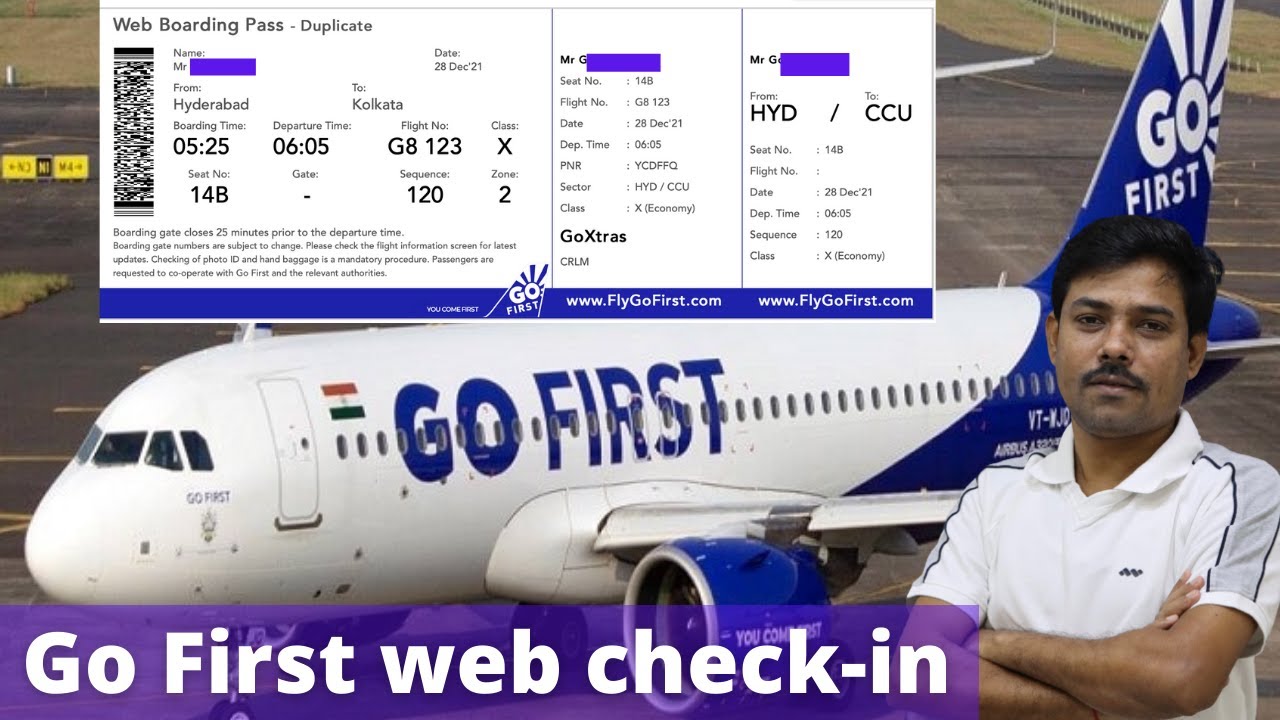 How To do Go First web check in | Go First Web Check in | Go First Flight Boarding Pass online