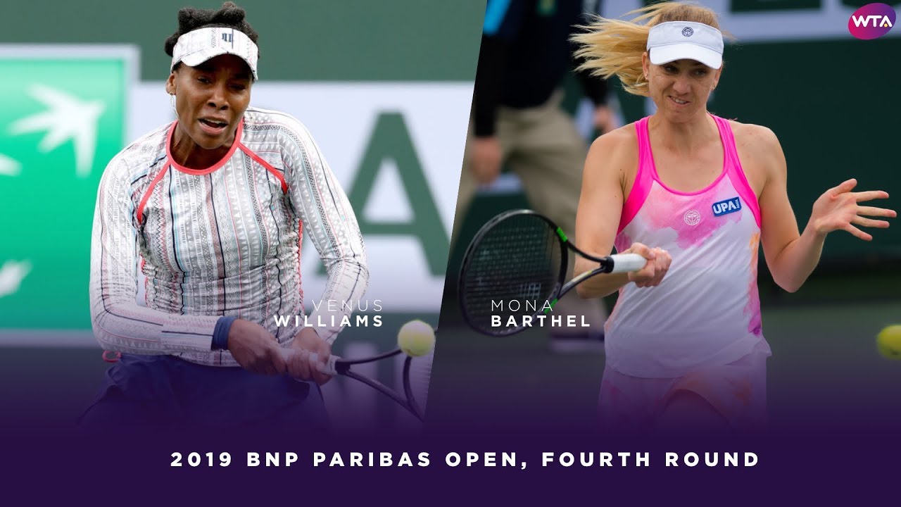 Venus Williams vs. Mona Barthel | 2019 BNP Paribas Open Fourth Round | WTA Highlights