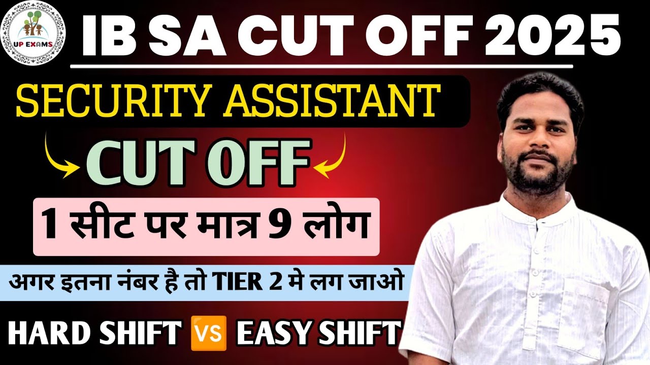 IB SECURITY ASSISTANT EXPECTED CUT OFF | IB SECURITY ASSISTANT CUTOFF 2025 I IB SA CUTOFF 2025 |
