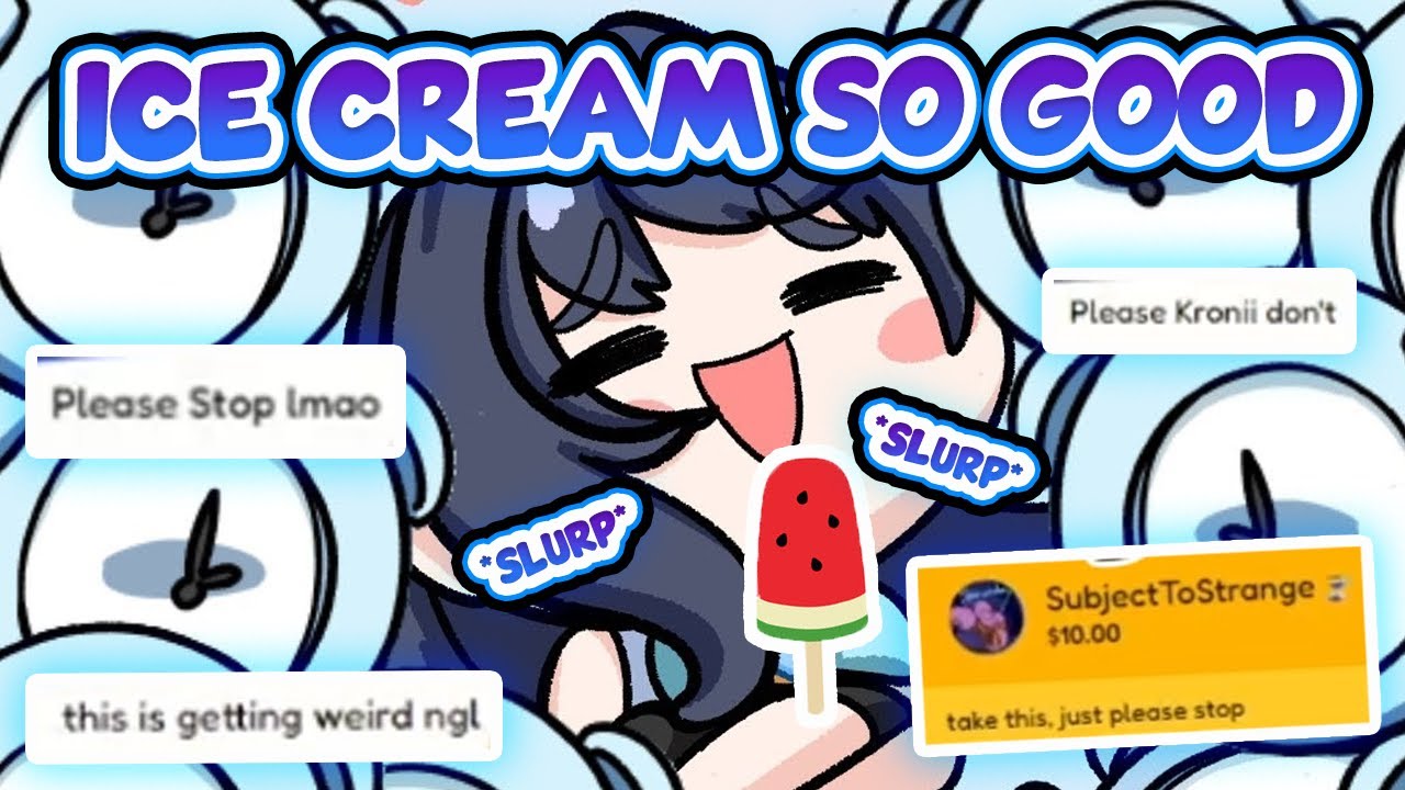 Kronies can't handle Kronii slurping her Popsicle mischievously【HololiveEN】