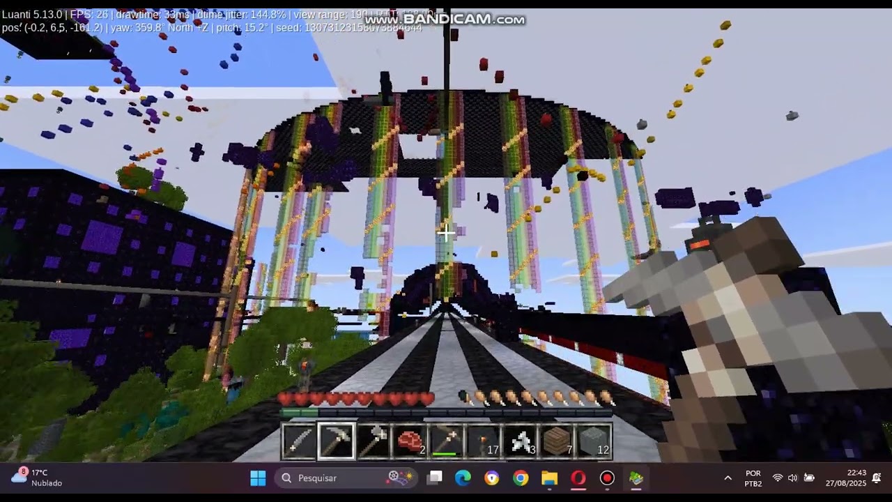 i Spent One Hour Walking Around Spawn On MineTest Oysterity Anarchy Server | FurF Wheel