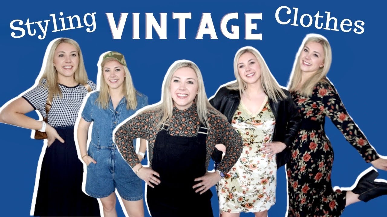 Styling Vintage Fall Clothing Items! *thrifted fall vintage haul; midsize try on haul*