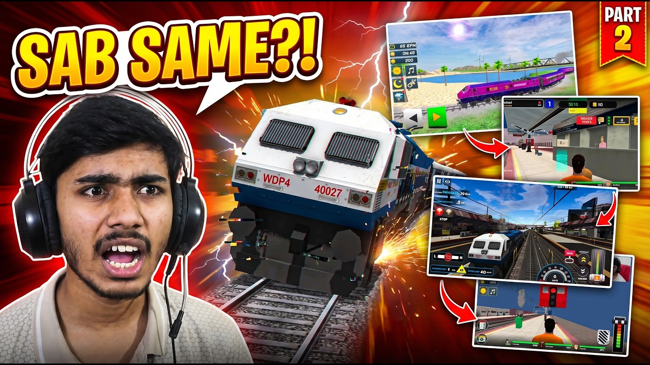 I Played 5 More Indian Train Games on Play Store (NO GOOD GAME?) | Anand Plays