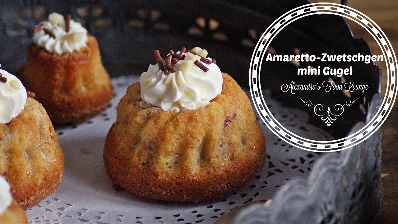 Amaretto-Zwetschgen mini Gugelhupf/Alkoholfrei