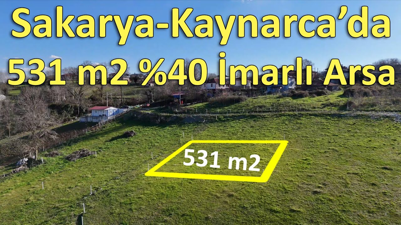 Sakarya Kaynarca Uğurlu Köyünde 531 m2 %40 Villa İmarlı Arsa Yatırım Fırsatı (ilan kodu:çek-006)