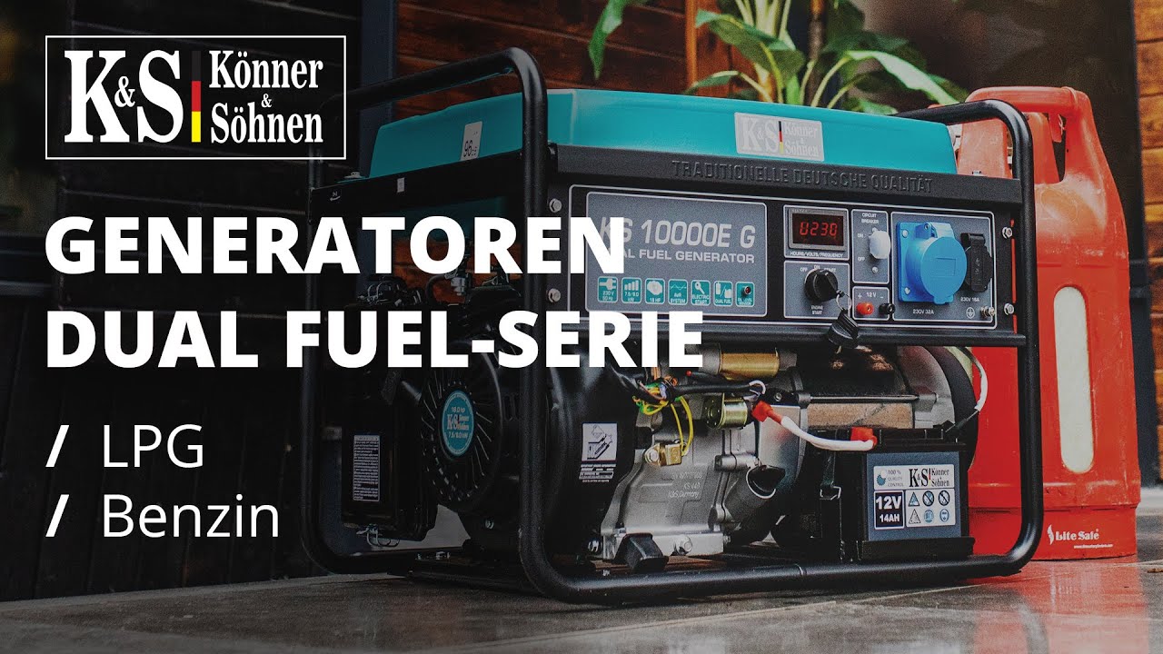 LPG/Benzin-generatoren Könner & Söhnen Dual Fuel-Serie