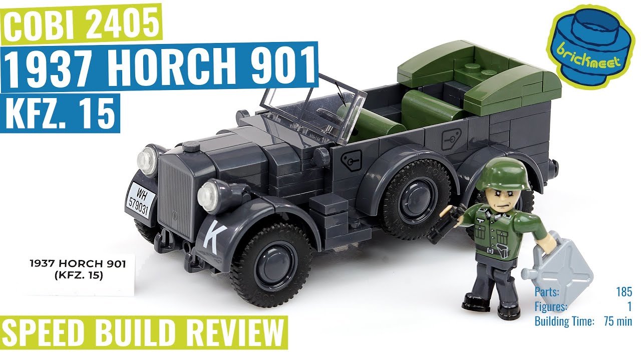 COBI 2405 1937 HORCH 901 KFZ.15 - Speed Build Review