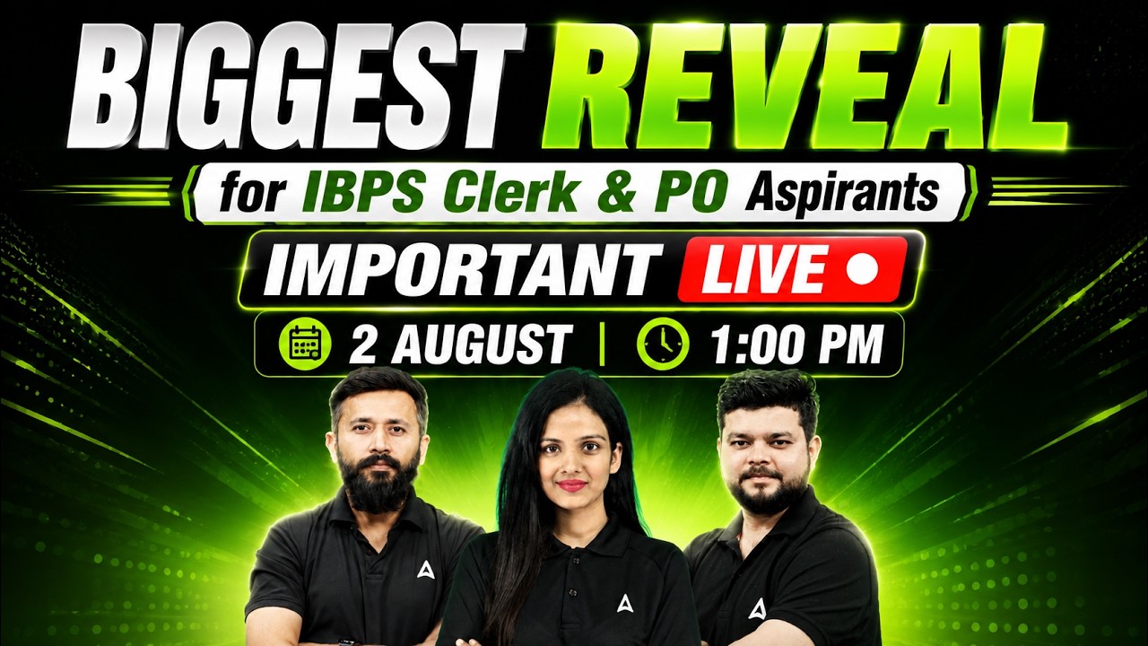 IBPS Clerk Notification 2026 | Biggest Reveal for IBPS Clerk and PO Aspirants | Important Live 🔴