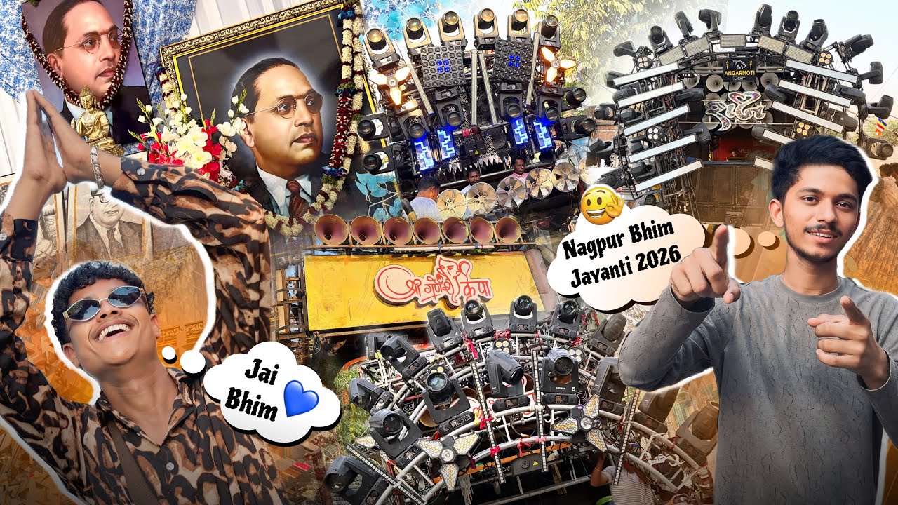 #Vlog-242 &bull; Bhim Jayanti Nagpur 2026 &bull; Dangerous Palace with 3 Parties &bull; Kunal Creations