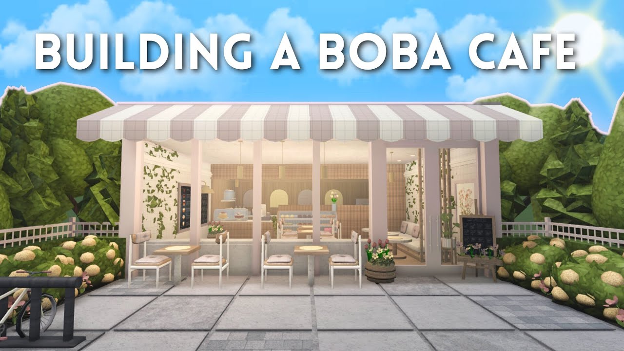 BUILDING A BOBA CAFE IN BLOXBURG