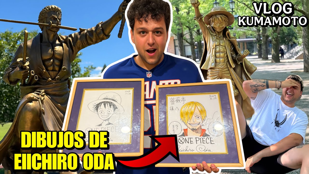 VISITO TODAS LAS ESTATUAS DE ONE PIECE Y VOY A UN LUGAR MUY ESPECIAL - VLOG ONE PIECE EN KUMAMOTO