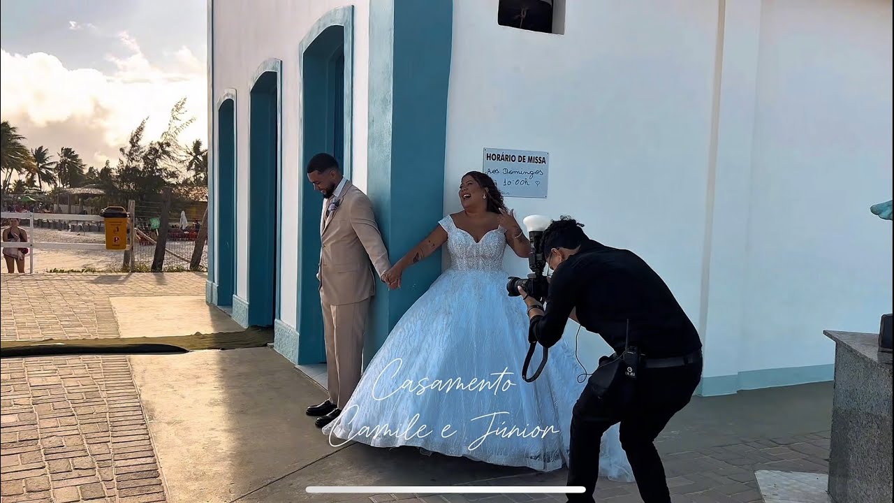 FILME CASAMENTO CAMILE E JÚNIOR, EMOCIONANTE!!! 🤍💍 Por Mile Steffani 