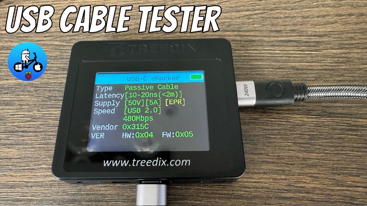USB Cable Tester with 2.4