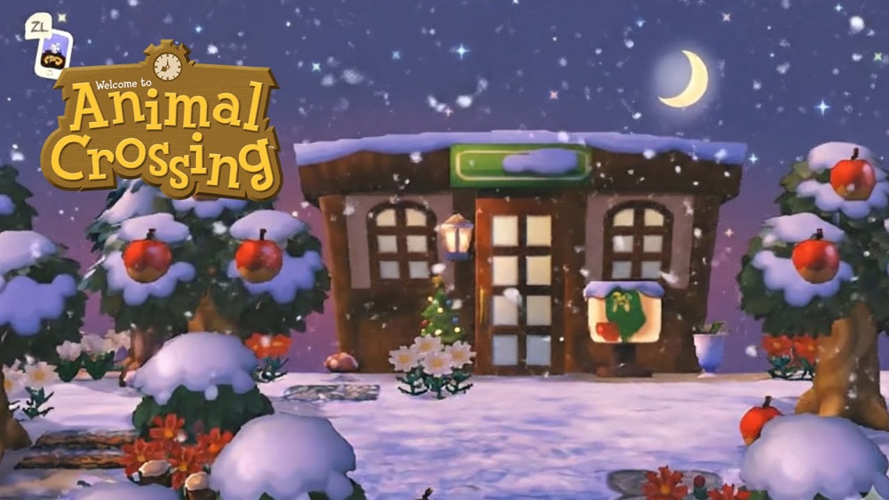 Calm winter melodies of Animal Crossing are perfect for study & work on a snowy day!
