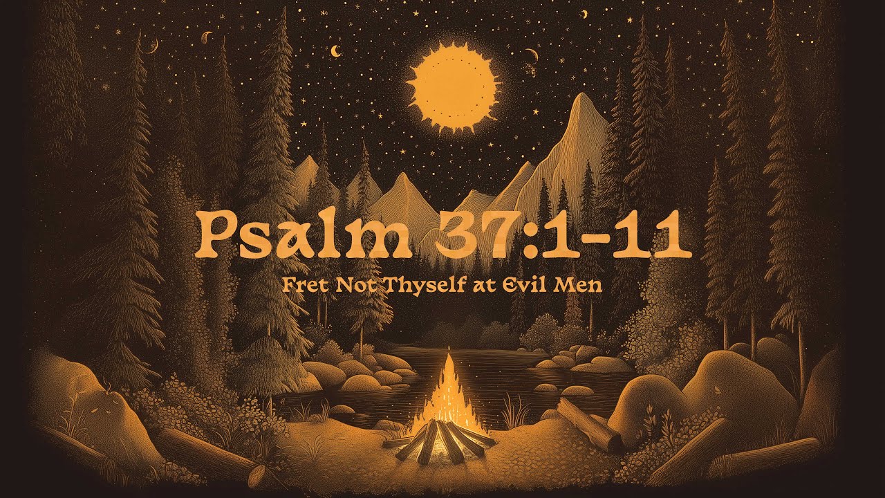 Psalm 37:1–11 (Fret Not Thyself at Evil Men) [Lyric Video]