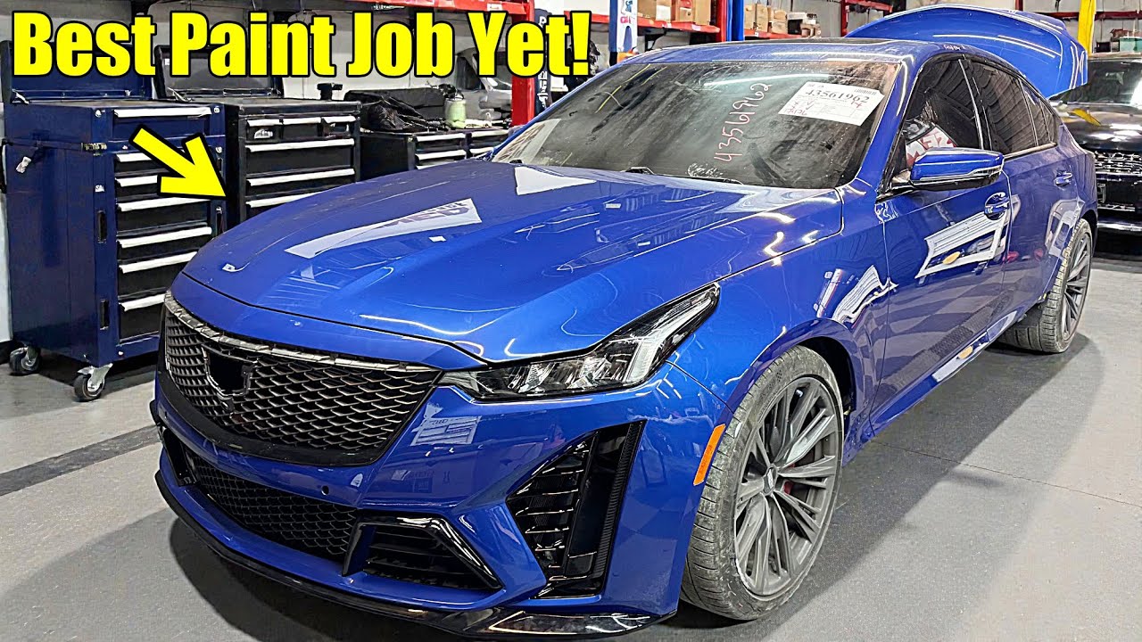 We Painted The Cadillac CT5 BlackWing It looks Incredible!!