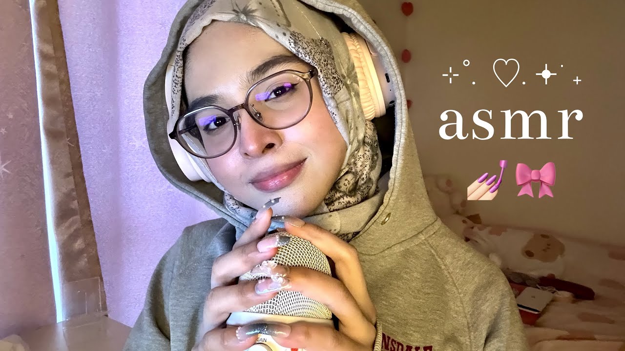 ASMR ♡ LONG NAIL TAPPING, MOUTH SOUNDS, INTENSE BARE MIC SCRATCHING, TEETH TAPPING & more!💗💅🏻✨