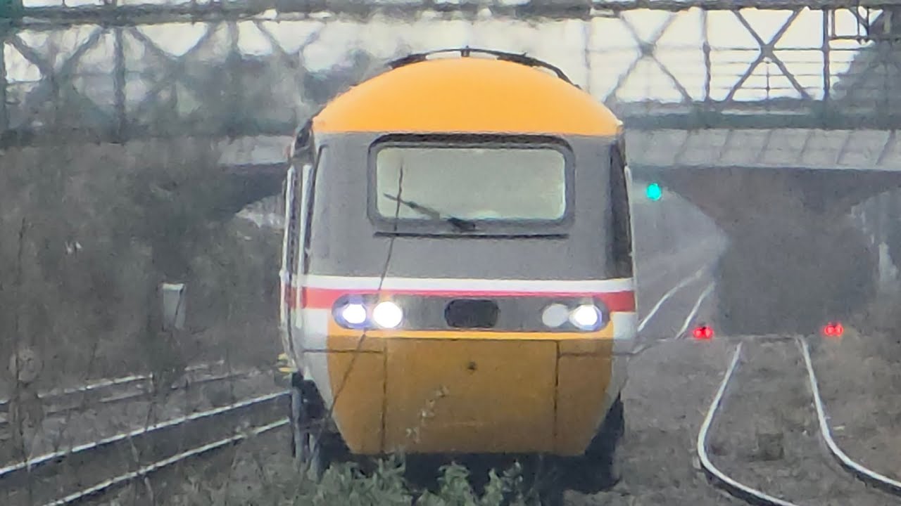 43025 AND 43060 Hst intercity passing Burton on trent working TOTON TMD to BURY EAST LANCS RAILWAY